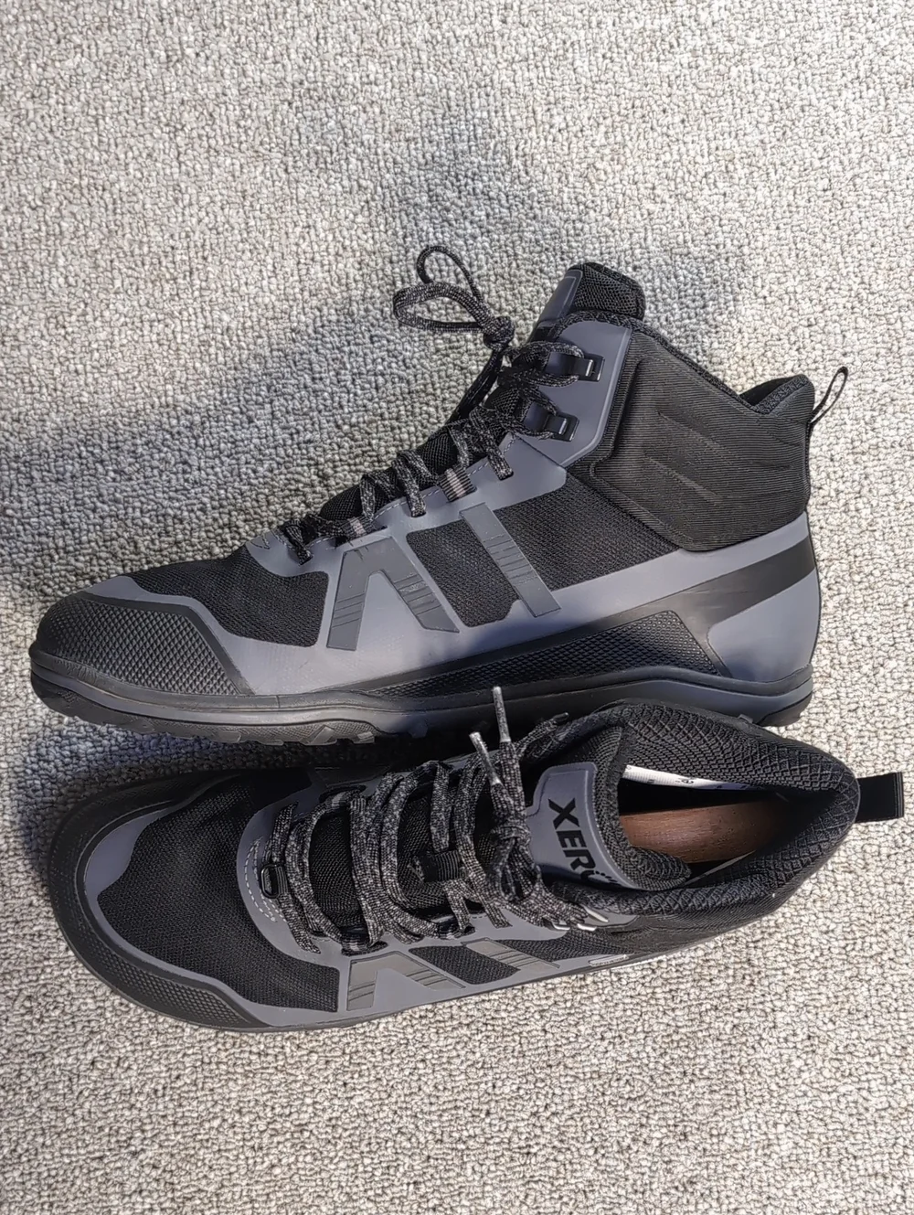 Xero Scrambler II Mid Waterproof Hiking Boot/Shoe Size 11.5 Black/Gray Zero Drop